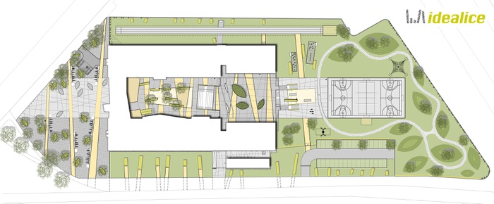 idealice Landschaftsarchitekten: Freiraumgestaltung AHS Contiweg