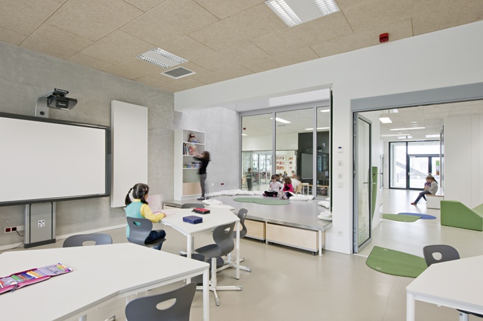 Bildungscampus | Bildungsraum mit Nest und Verbindung zum Marktplatz