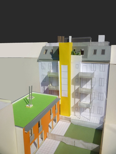 Umbau, DG-Ausbau, Zubau - Liebhartsgasse 6 – © Architekturbüro Rainer Umbau, DG-Ausbau, Zubau - Liebhartsgasse 6